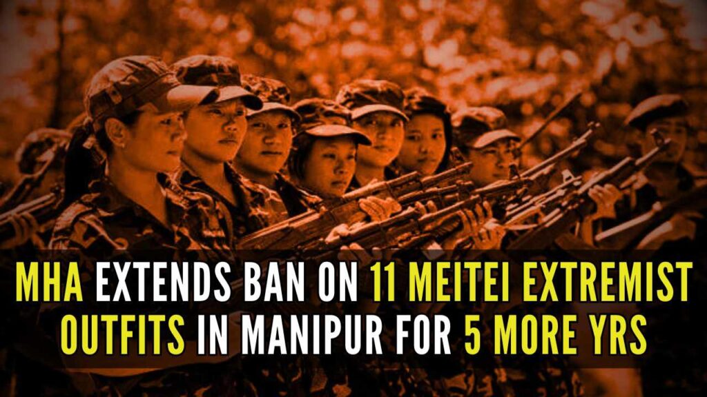 Ban on Meitei Organizations in Manipur